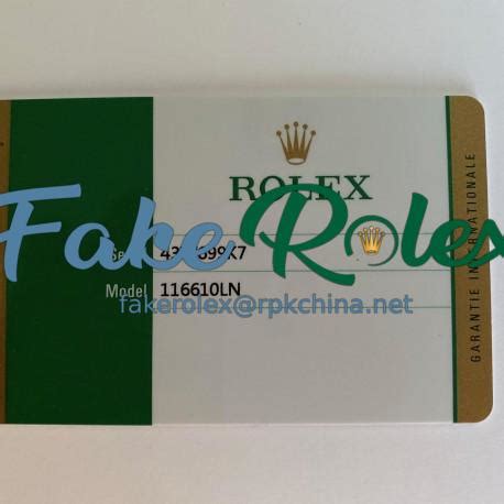 rolex card warranty fake|rolex warranty card for sale.